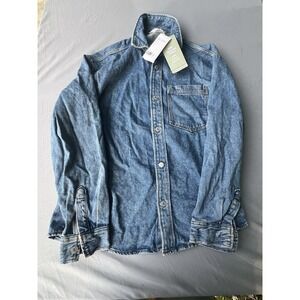 NWT H&M Jean Jacket‎ Denim Blue Men Size Medium